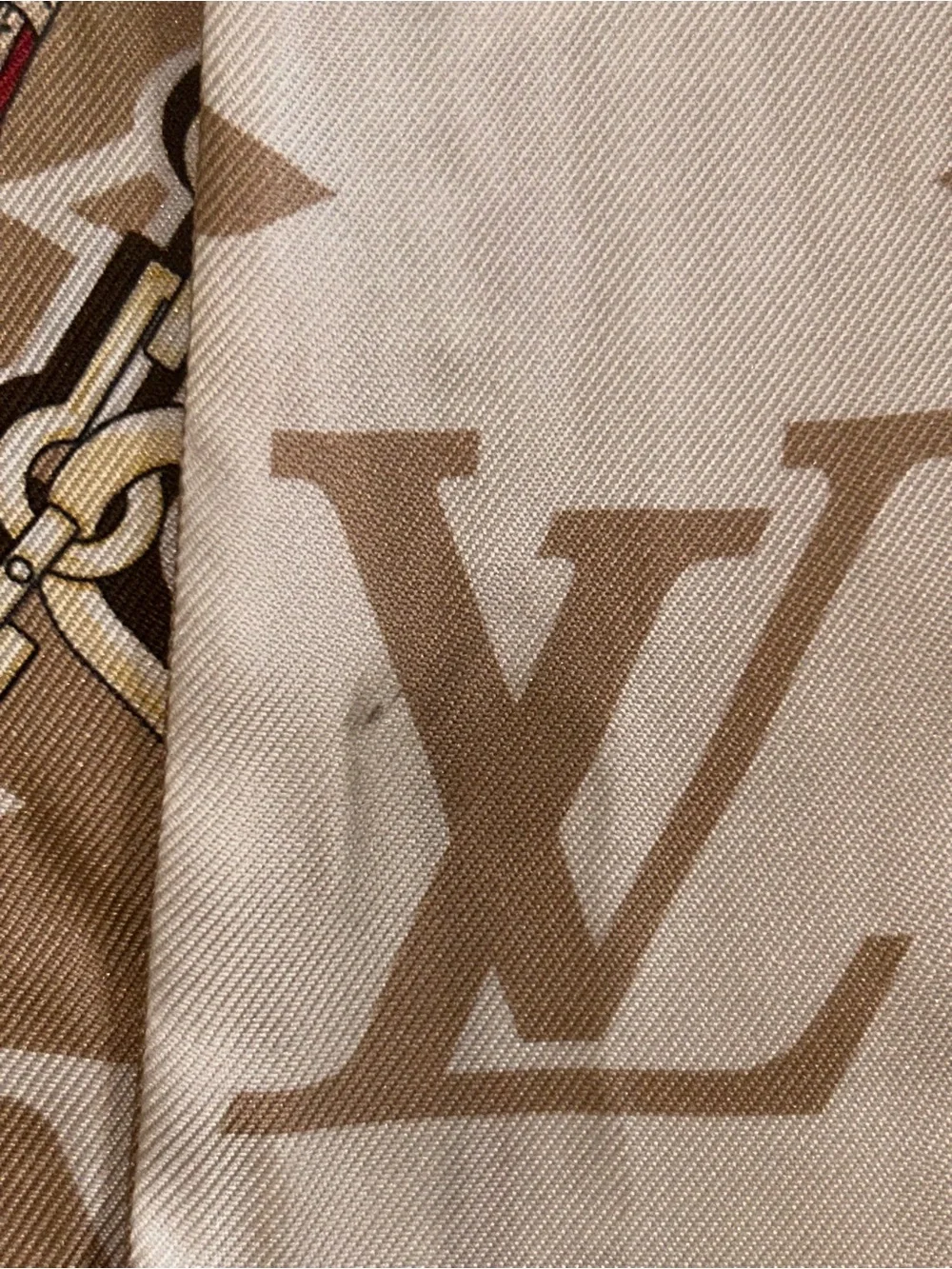 Louis Vuitton Beige Ultimate Monogram Silk Twillies- SET OF TWO TOGETHER